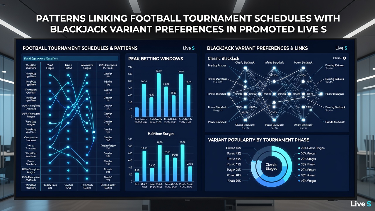Live blackjack session interface showing variant options during a promoted football-related event